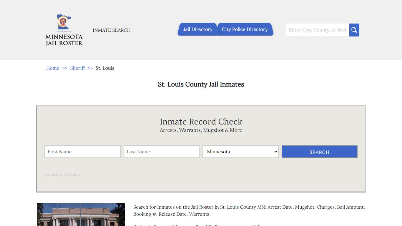 St. Louis County Jail Inmates | Jail Roster Search